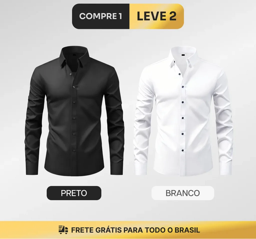 Camisa Social Prime Tech™ (COMPRE 1 LEVE 2)