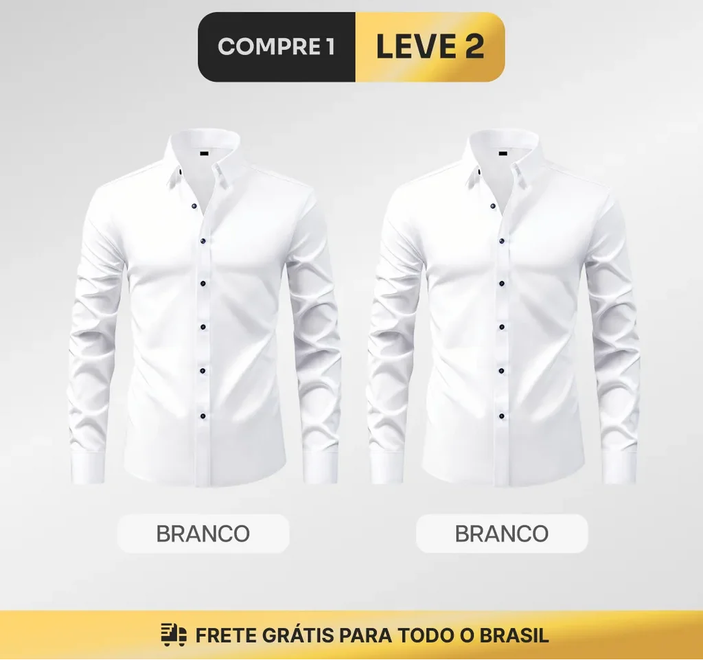 Camisa Social Prime Tech™ (COMPRE 1 LEVE 2)
