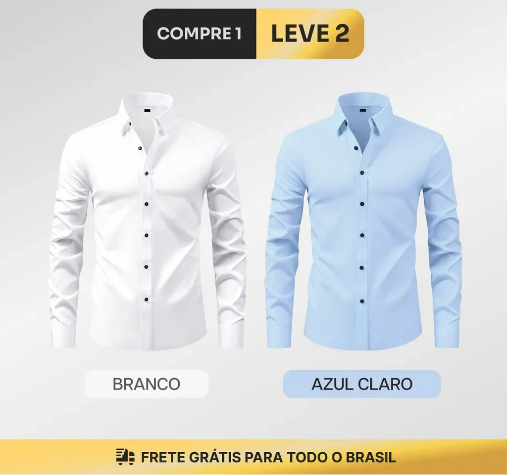 Camisa Social Prime Tech™ (COMPRE 1 LEVE 2)