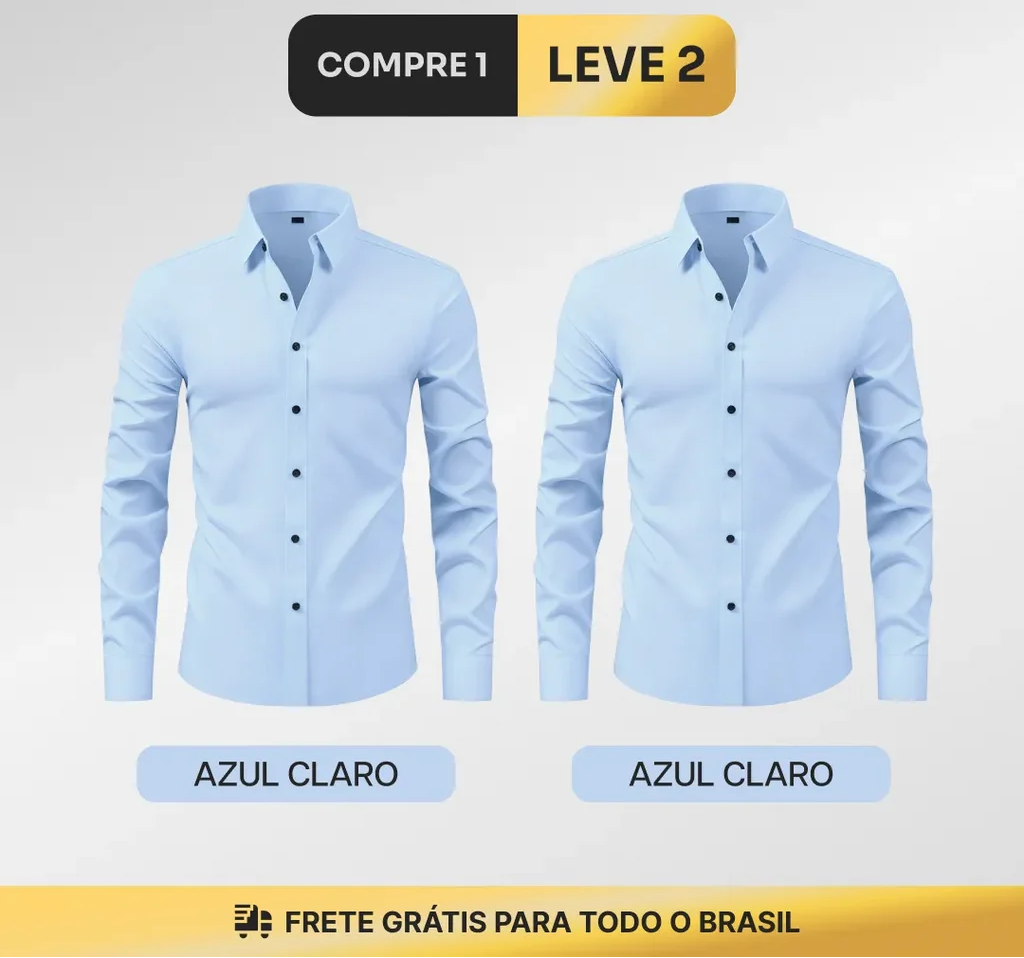 Camisa Social Prime Tech™ (COMPRE 1 LEVE 2)