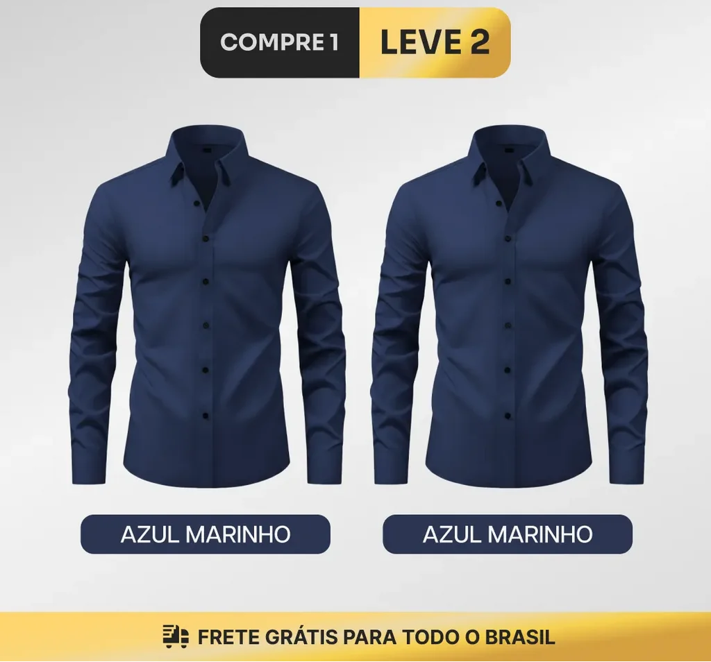 Camisa Social Prime Tech™ (COMPRE 1 LEVE 2)