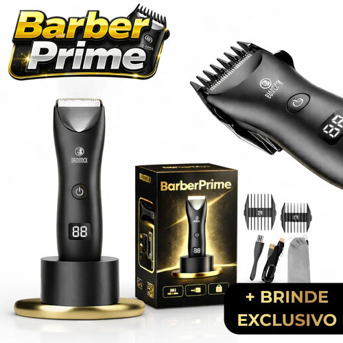 BarberPrime™ - Kit Completo Barbeador Profissional + Brindes