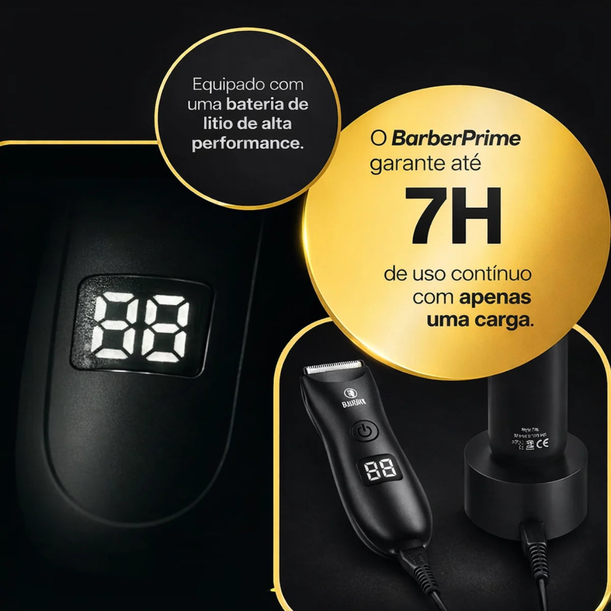BarberPrime™ - Kit Completo Barbeador Profissional + Brindes