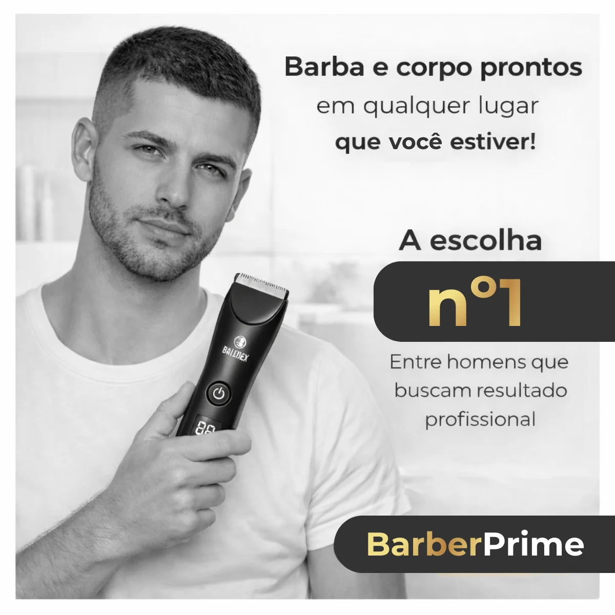 BarberPrime™ - Kit Completo Barbeador Profissional + Brindes