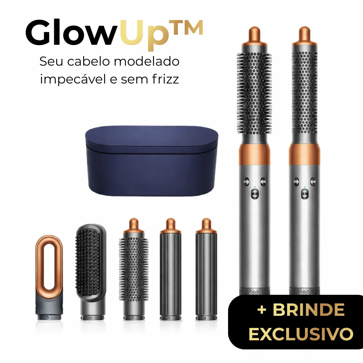 GlowUp™ - Kit Completo Escova Modeladora Dyson 5 em 1 + Brindes