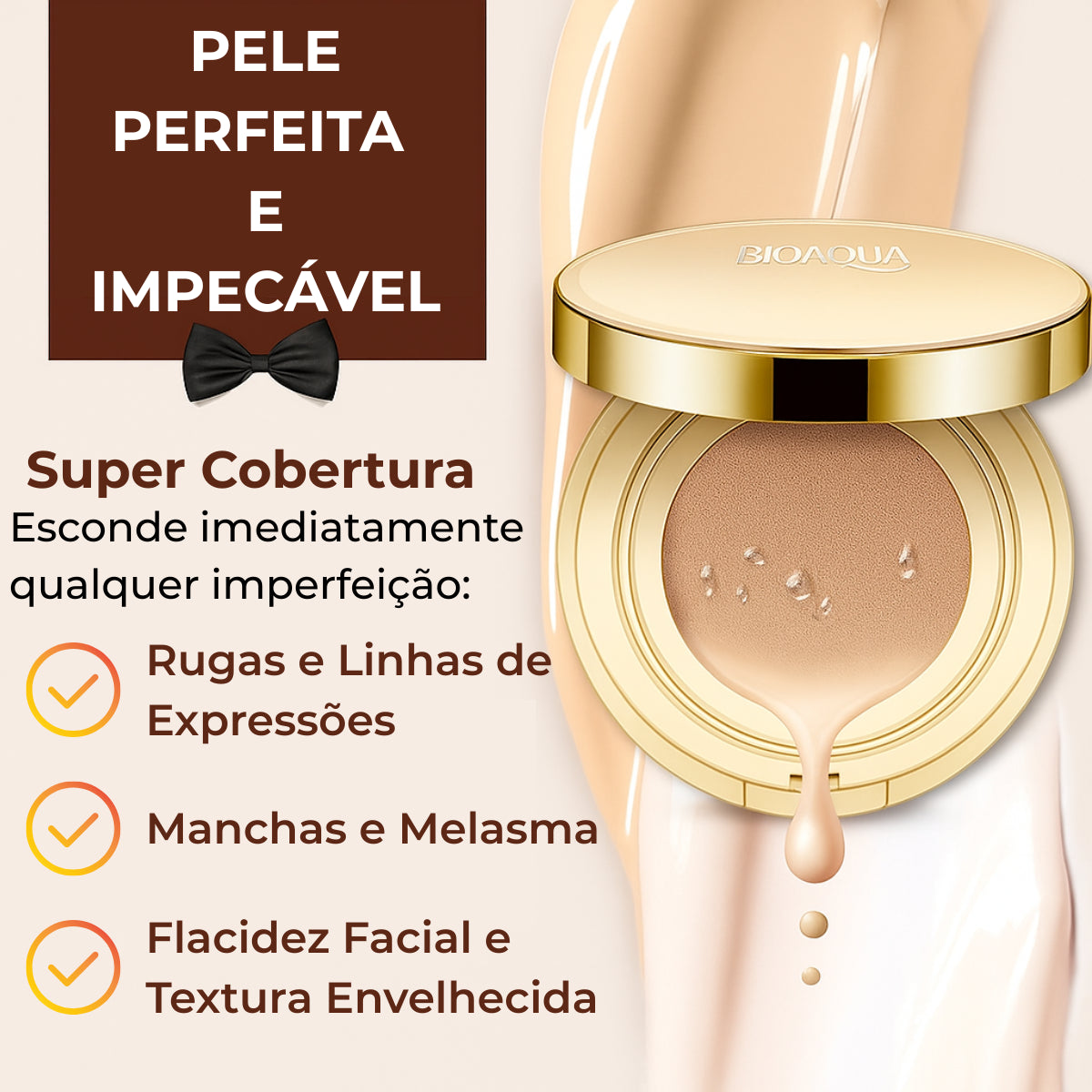 Base Rejuvenescedora Profissional BioAqua™ (Compre 1 Leve 2) + BRINDES