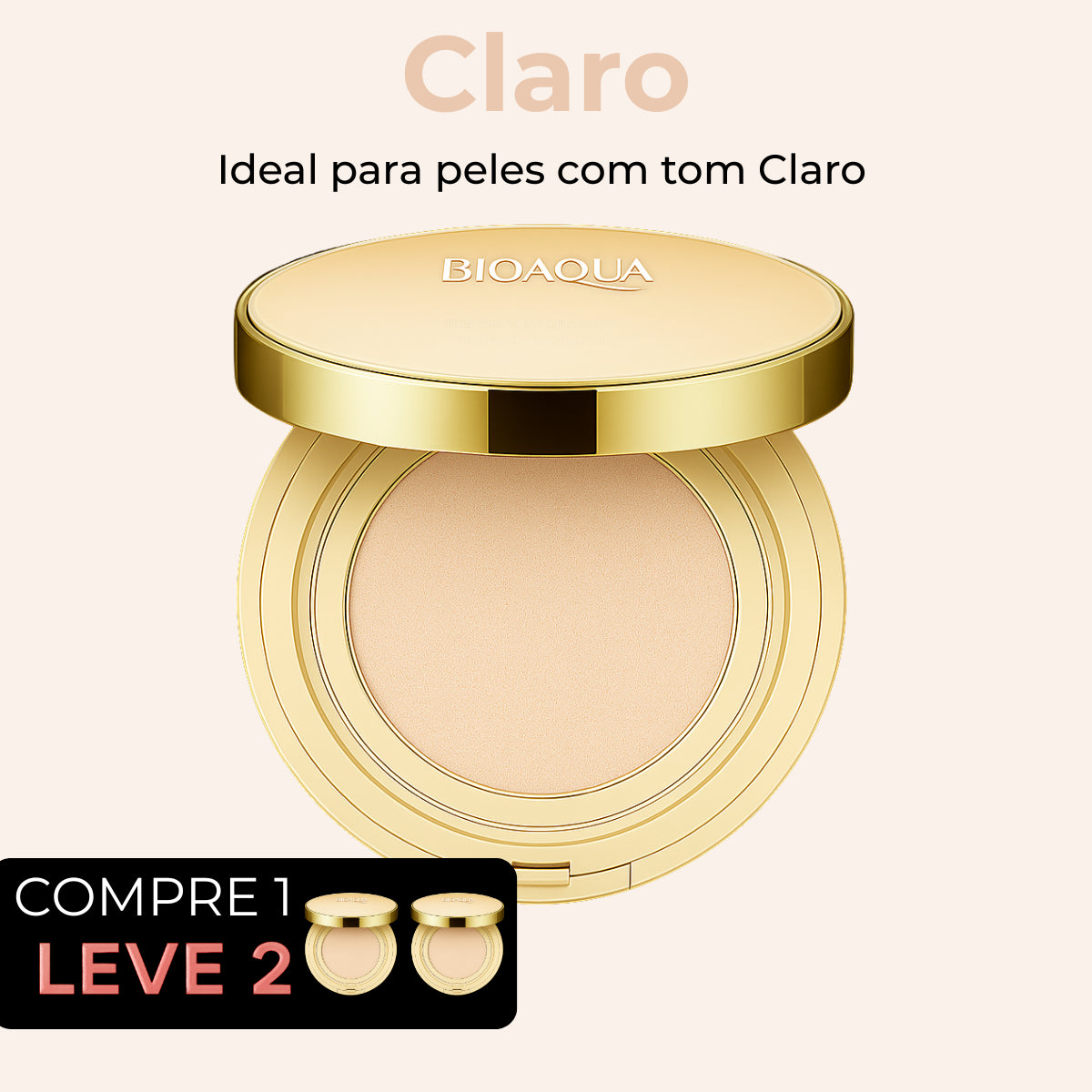 Base Rejuvenescedora Profissional BioAqua™ (Compre 1 Leve 2) + BRINDES