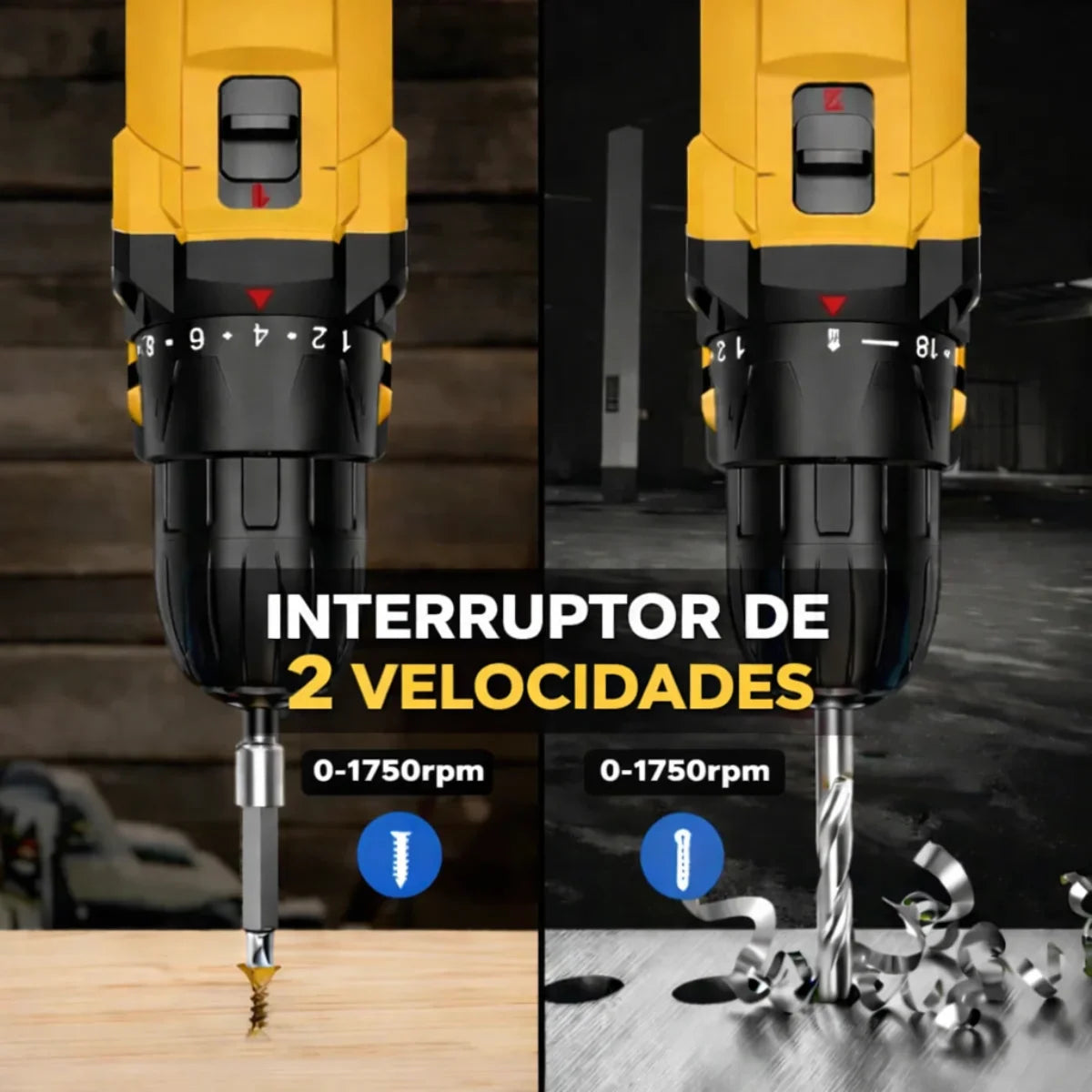 Kit Furadeira e Parafusadeira DeWalt 48V - Com 2 Baterias e Maleta de Acessórios + Brindes