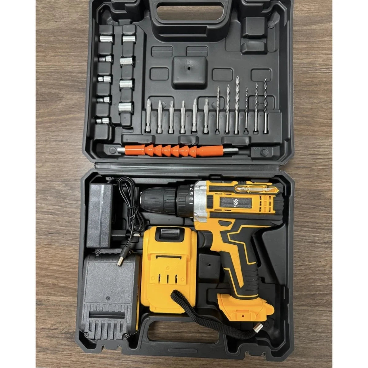 Kit Furadeira e Parafusadeira DeWalt 48V - Com 2 Baterias e Maleta de Acessórios + Brindes