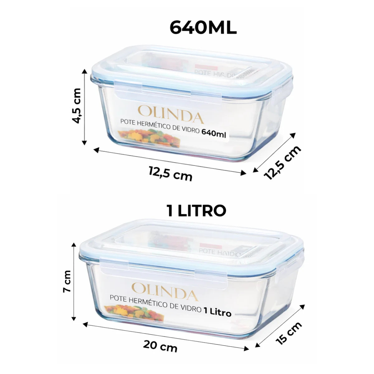 Compre 5 Leve 10 - Kit Premium com 10 Potes Herméticos + Brindes