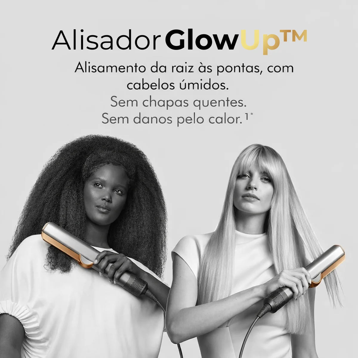 GlowUp™ - Kit Completo Chapinha Alisadora e Secadora Dyson 2 em 1 + Brindes