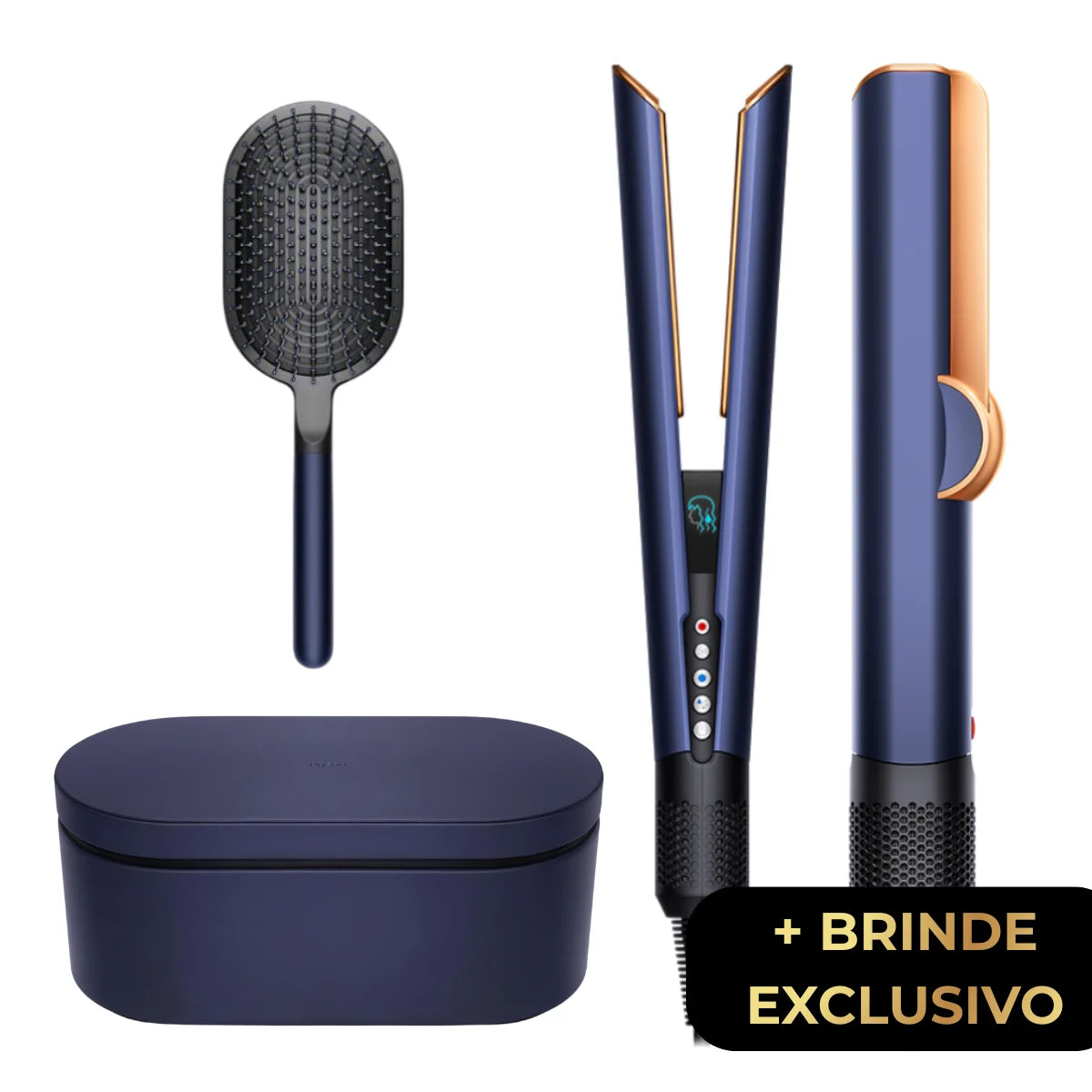 GlowUp™ - Kit Completo Chapinha Alisadora e Secadora Dyson 2 em 1 + Brindes