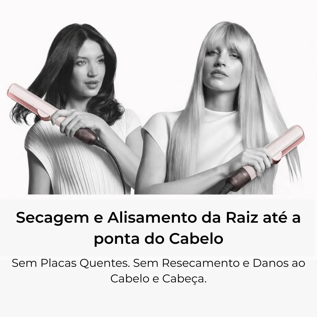 GlowUp™ - Kit Completo Chapinha Alisadora e Secadora Dyson 2 em 1 + Brindes